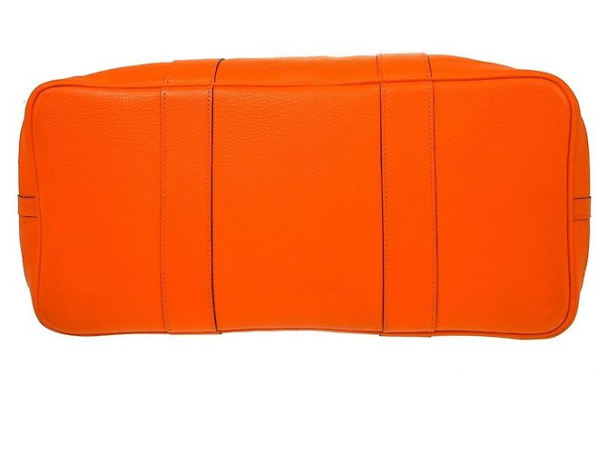 Hermès Tote Hermes Garden Party Toile e Pelle 36 Arancione - vista 3