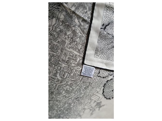 Hermès Kaschmir-Seiden-Schal Schwarz - Ansicht 4