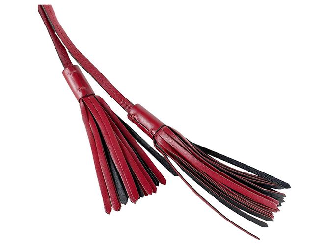Borsa a tracolla in pelle rossa Prada Rosso - vista 13