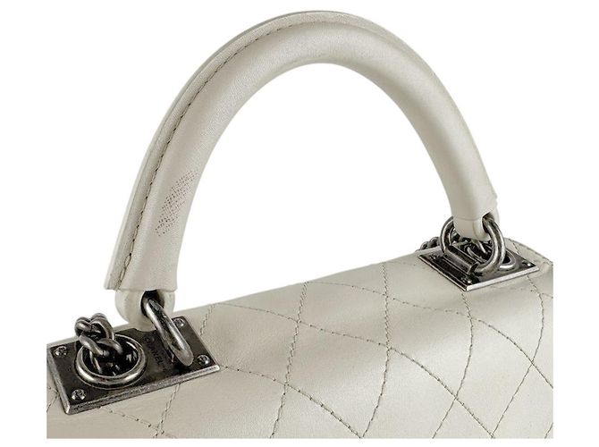 Timeless Borsa in pelle avorio Chanel Crudo - vista 10