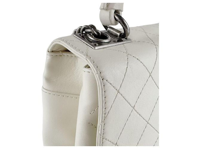 Timeless Borsa in pelle avorio Chanel Crudo - vista 6