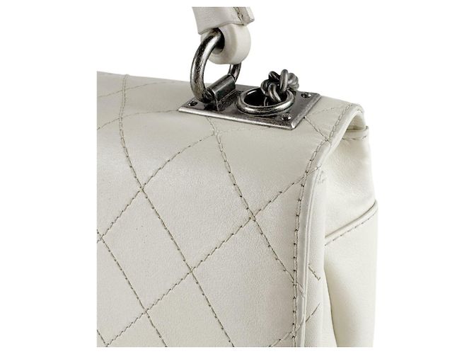 Timeless Borsa in pelle avorio Chanel Crudo - vista 7