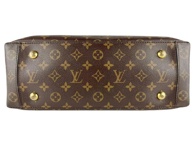 Borsa Tote Louis Vuitton Monogram Flower Marrone Rosso Monogramma - vista 4