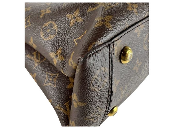 Borsa Tote Louis Vuitton Monogram Flower Marrone Rosso Monogramma - vista 8