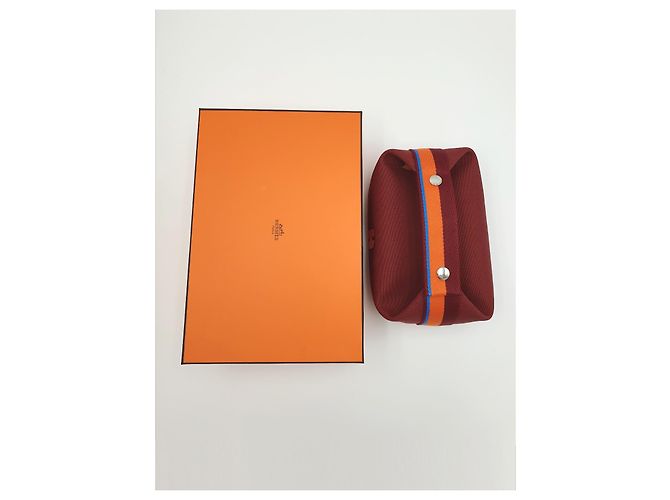 Hermès Bolso Bride-a-Brac HPavillon PM de Algodón Rouge H Roja - vista 5