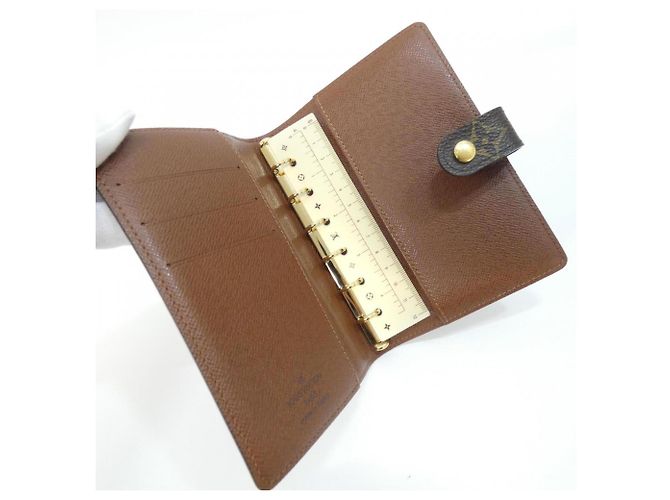 Organizer Organizzatore Louis Vuitton Monogram Agenda PM R20005 Marrone - vista 3