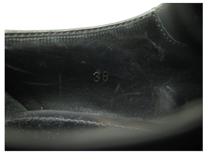 ZAPATOS DERBY DE PLATAFORMA EN CUERO PULIDO NEGRO PRADA 38 IT 39 FR - vista 9