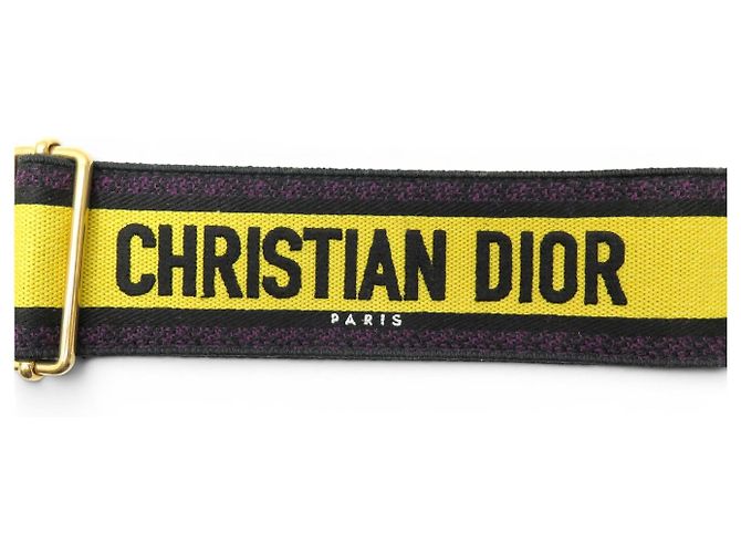 NEW CHRISTIAN DIOR SHOULDER STRAP CANVAS YELLOW 82-122 SHOULDER STRAP - view 2