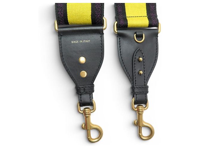 NEW CHRISTIAN DIOR SHOULDER STRAP CANVAS YELLOW 82-122 SHOULDER STRAP - view 5