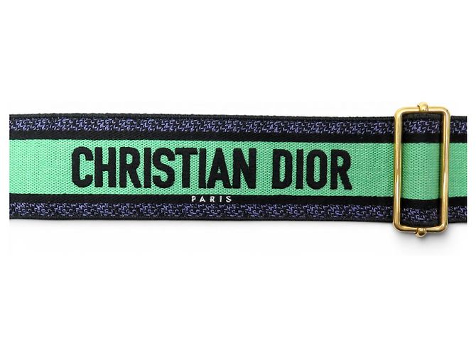 NEW CHRISTIAN DIOR CANVAS SHOULDER STRAP GREEN 82-122 SAC SHOULDER STRAP - view 2