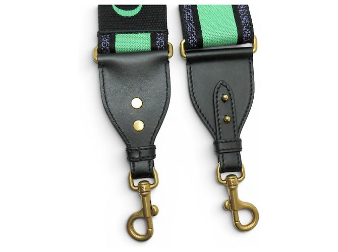 NEW CHRISTIAN DIOR CANVAS SHOULDER STRAP GREEN 82-122 SAC SHOULDER STRAP - view 3
