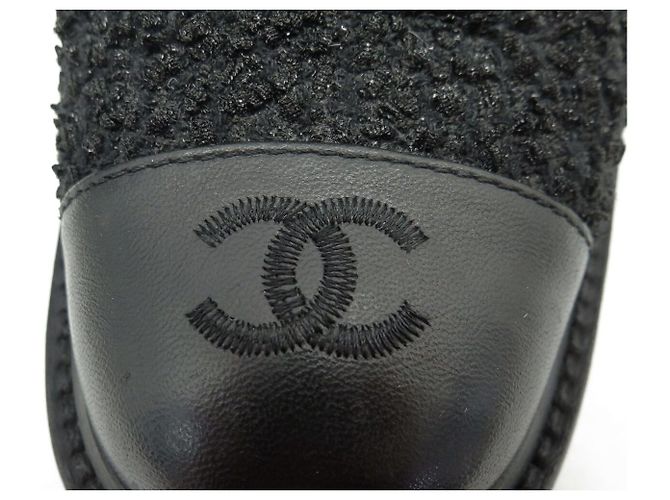 BOTAS CHANEL RANGERS LACE-UP G36424 40 COMBAT BOOTS EN TWEED - vista 11