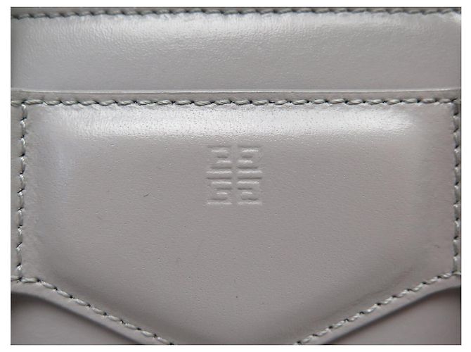 BORSA A SPALLA GIVENCHY ANTIGONA LOCK MINI IN PELLE GRIGIA Grigio - vista 10