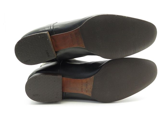 Hermès BOTAS DE EQUITACIÓN HERMES BARDIGIANO JUMPING 37 LIENZO Y CUERO - vista 7