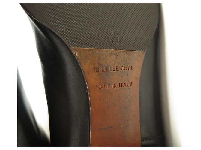 Hermès BOTAS DE EQUITACIÓN HERMES BARDIGIANO JUMPING 37 LIENZO Y CUERO - vista 8
