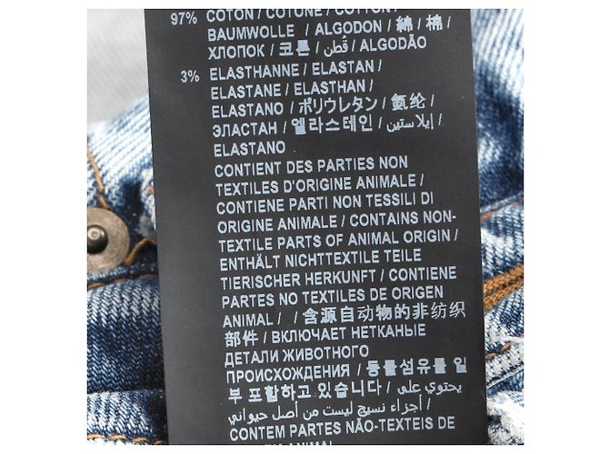 Jeans Slim Saint Laurent en denim azul claro - vista 13