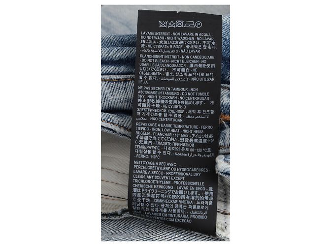 Jeans Slim Saint Laurent en denim azul claro - vista 16