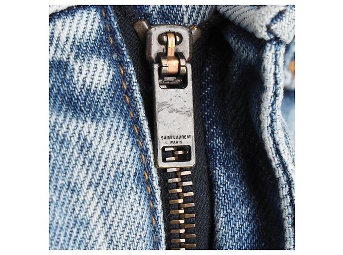 Jeans Slim Saint Laurent en denim azul claro - vista 19