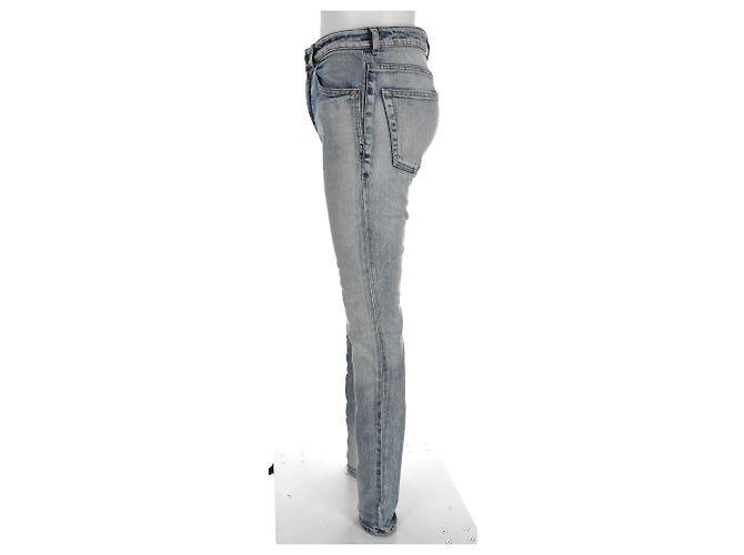 Jeans Slim Saint Laurent en denim azul claro - vista 7