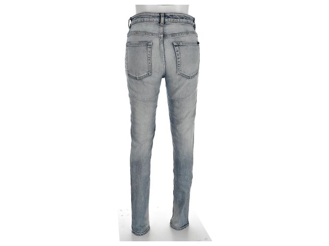 Jeans Slim Saint Laurent en denim azul claro - vista 9