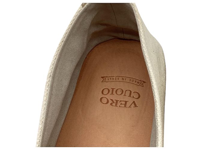 Espadrilles slip-on Brunello Cucinelli in tela bianca - vista 10