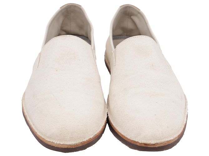 Espadrilles slip-on Brunello Cucinelli in tela bianca - vista 2