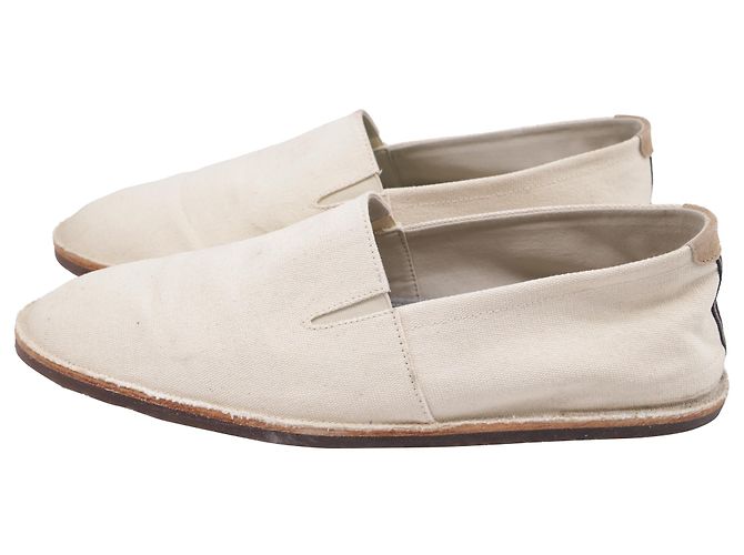 Espadrilles slip-on Brunello Cucinelli in tela bianca - vista 4