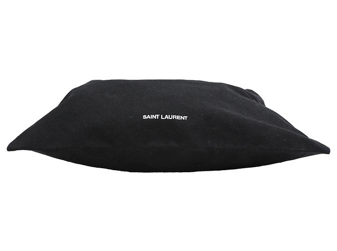 Borsa Tote Everything Now in cotone nero Saint Laurent - vista 4