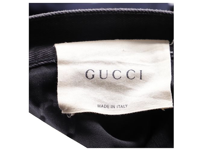 Jeans Regular-Fit Gucci Web in cotone nero - vista 3