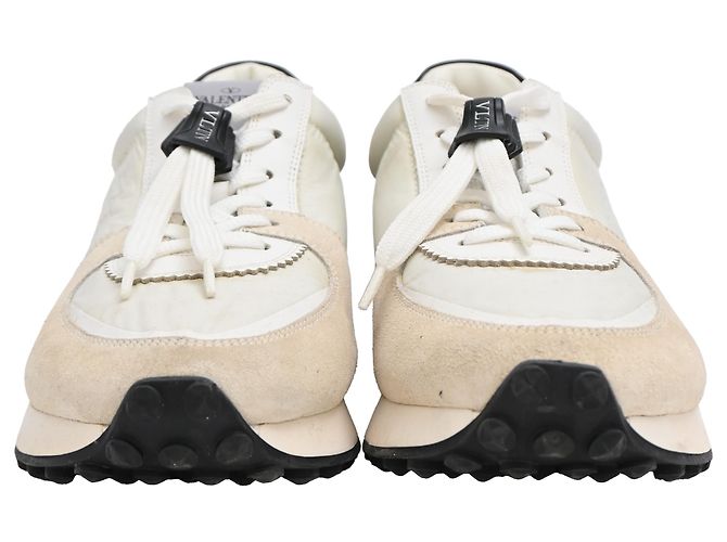 Sneakers Valentino Garavani VLTN Roller in nylon bianco - vista 3