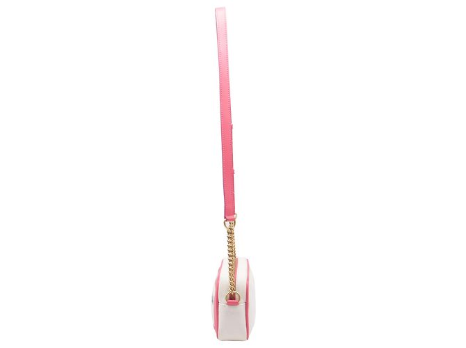 Borsa a tracolla Balmain B-Army 18 in tela rosa e pelle - vista 3