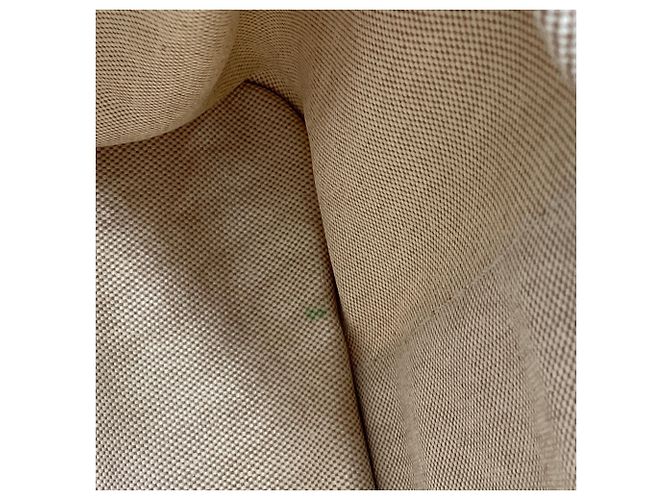 Tote Hermès Toile Officier Cabag 32 in tela beige - vista 12
