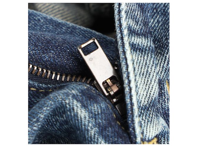 Saint Laurent Slim Jeans in Hellblauem Denim - Ansicht 10