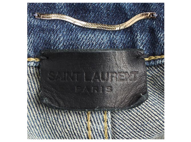 Saint Laurent Slim Jeans in Hellblauem Denim - Ansicht 4