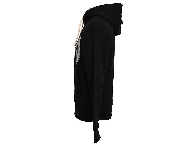Jw Anderson Hoodie mit Gothic-Logo-Print aus schwarzer Baumwolle - Ansicht 2