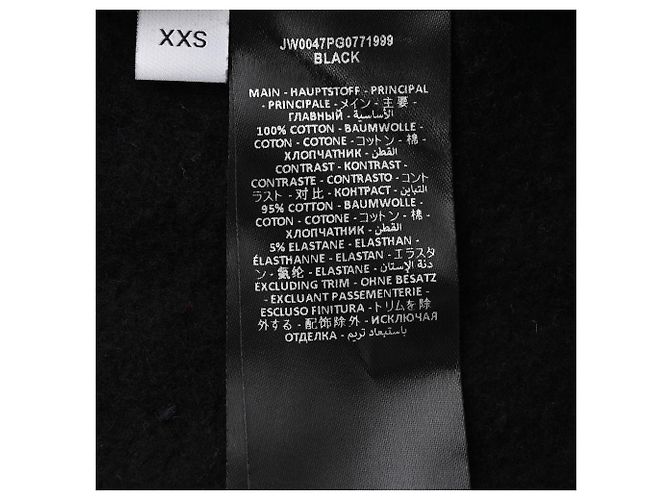 Jw Anderson Hoodie mit Gothic-Logo-Print aus schwarzer Baumwolle - Ansicht 6