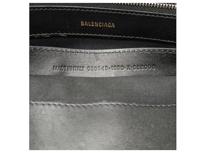 Borsa Ville Small Logo in pelle nera Balenciaga Nero - vista 11