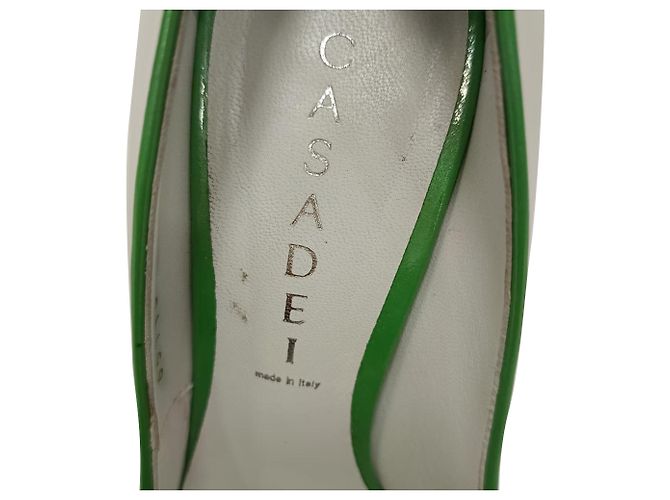 Décolleté Casadei Blade Heel in pelle di vitello bianca Bianco Crudo - vista 15