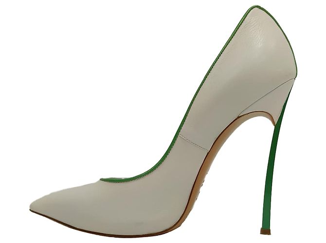Décolleté Casadei Blade Heel in pelle di vitello bianca Bianco Crudo - vista 4
