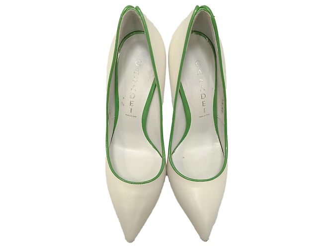 Décolleté Casadei Blade Heel in pelle di vitello bianca Bianco Crudo - vista 5