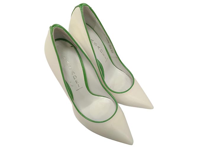 Décolleté Casadei Blade Heel in pelle di vitello bianca Bianco Crudo - vista 6