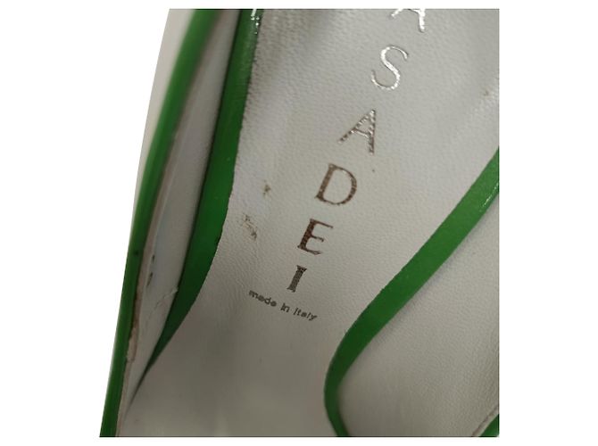 Décolleté Casadei Blade Heel in pelle di vitello bianca Bianco Crudo - vista 9