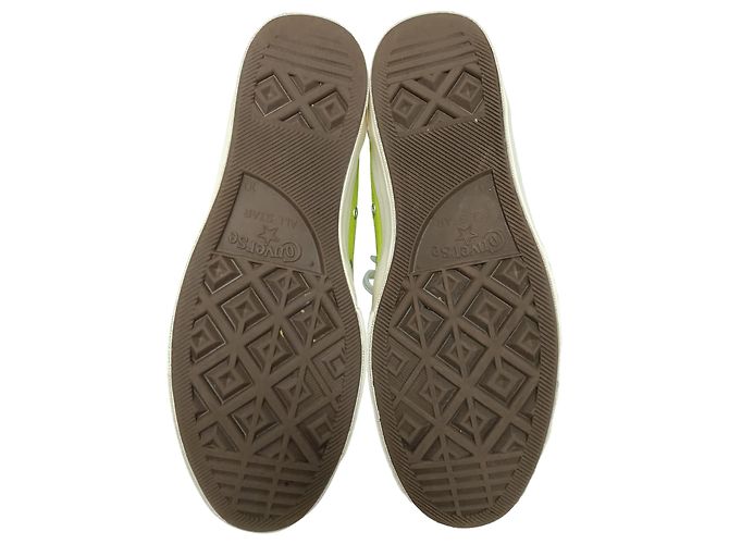 Comme Des Garcons Sneakers alte Comme des Garçons Play x Converse Chuck 70 in tela verde - vista 7