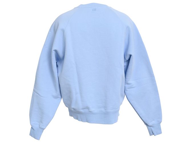 Ami De Cœur Sweatshirt aus blauer Baumwolle Ami Paris - Ansicht 3