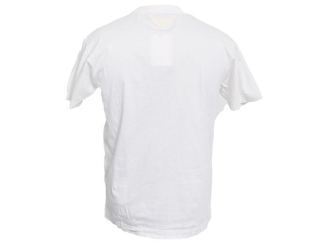 Camiseta de algodón con estampado gráfico Prada Blanco - vista 3