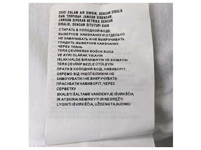 Camiseta de algodón con estampado gráfico Prada Blanco - vista 8