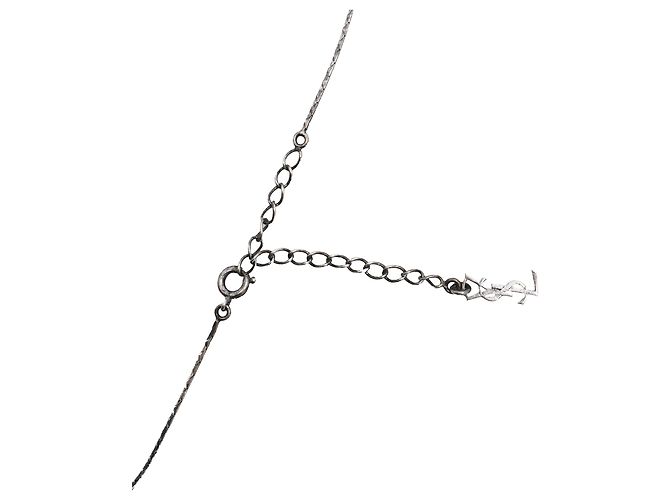Saint Laurent Schlangenkette aus Silbermetall - Ansicht 4