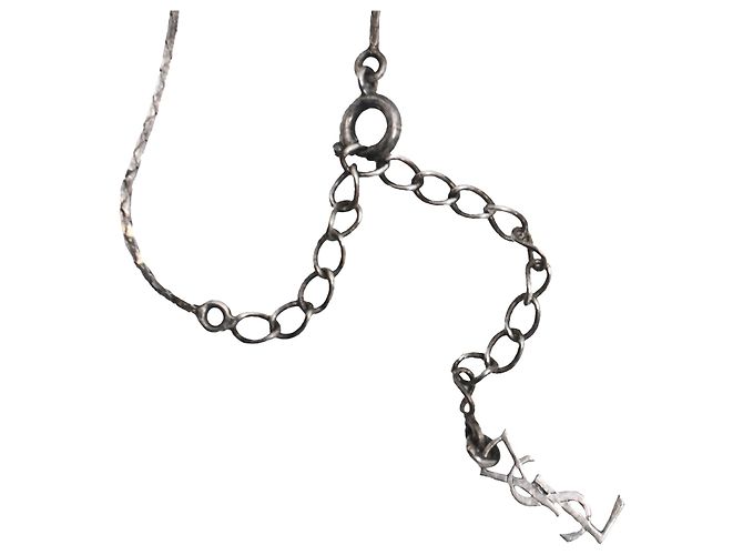 Saint Laurent Schlangenkette aus Silbermetall - Ansicht 6