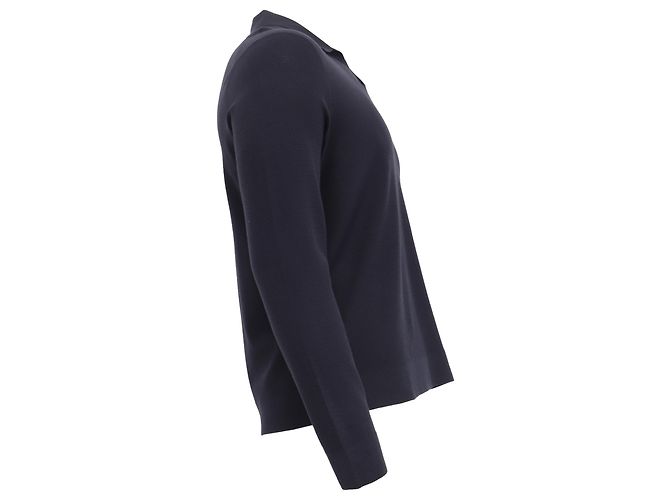 Theory Strickpullover mit Kragen aus Viskose in Navy Blau Marineblau - Ansicht 3