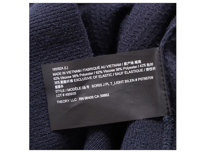 Theory Strickpullover mit Kragen aus Viskose in Navy Blau Marineblau - Ansicht 6